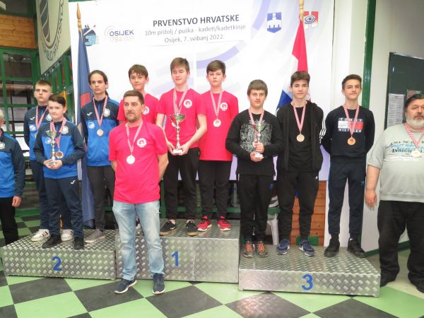 Kadetsko Prvenstvo Hrvatske, Osijek 2022. Zračna puška